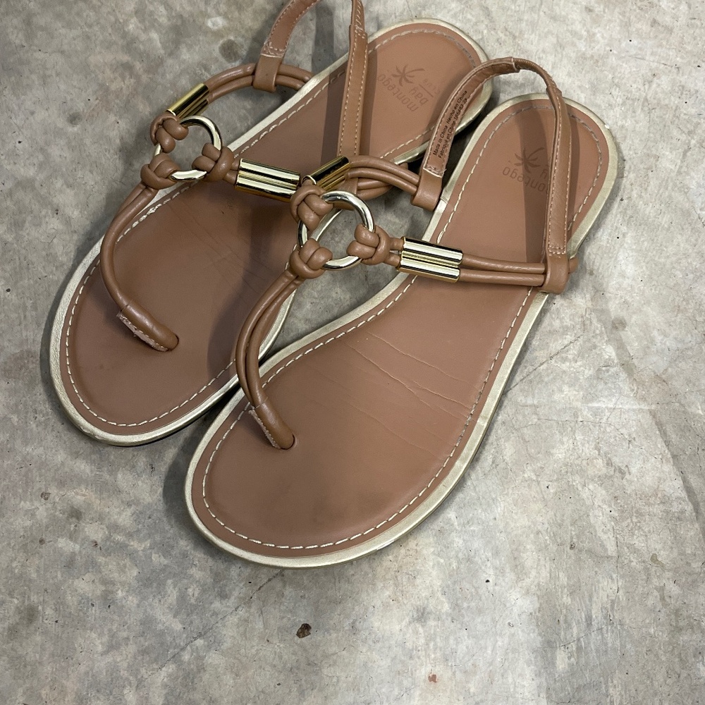Montego Bay sandals with  gold accent
